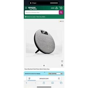 JVD Muse Bluetooh Clock Muse Alarm Clock